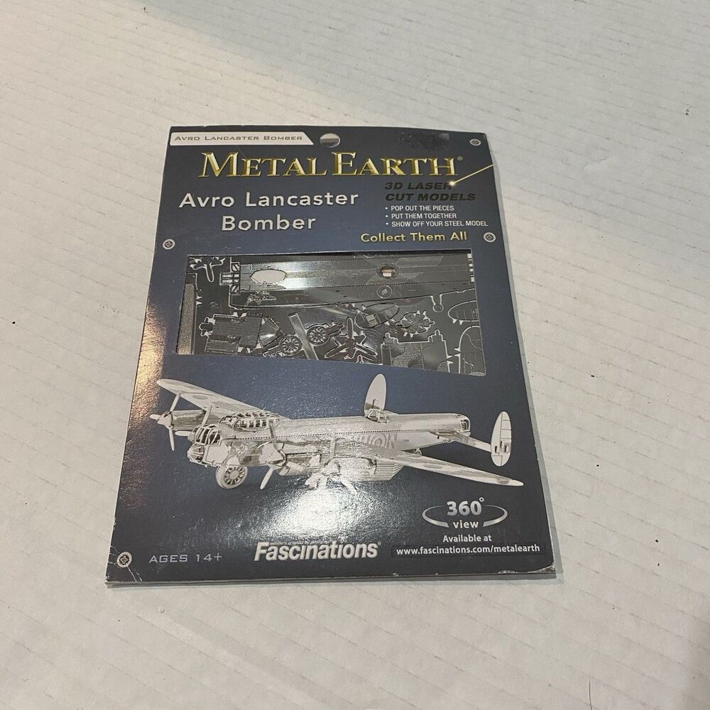 Fascinations Metal Earth Avro Lancaster Bomber 3D Laser Cut Steel Model Kit
